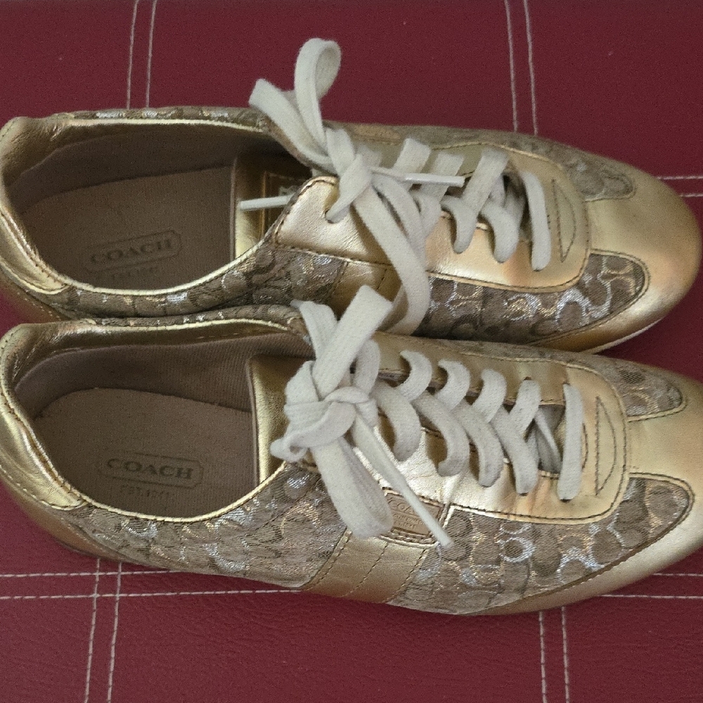 Coach Metallic Gold Women's Sneakers